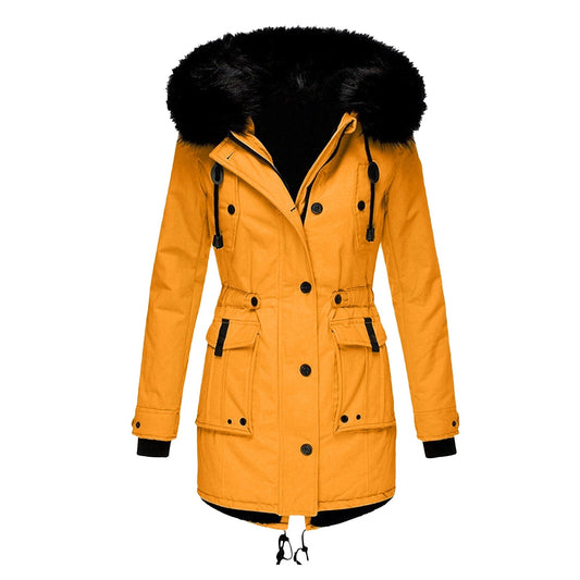 Dam Vinterparkas Elegant Design Varm Polyester-1