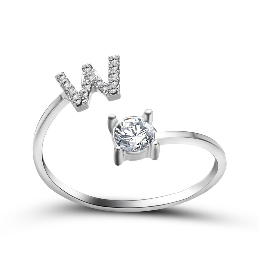Variant image for Anpassningsbar Ring med Bokstäver i Metall för Män och Kvinnor-46