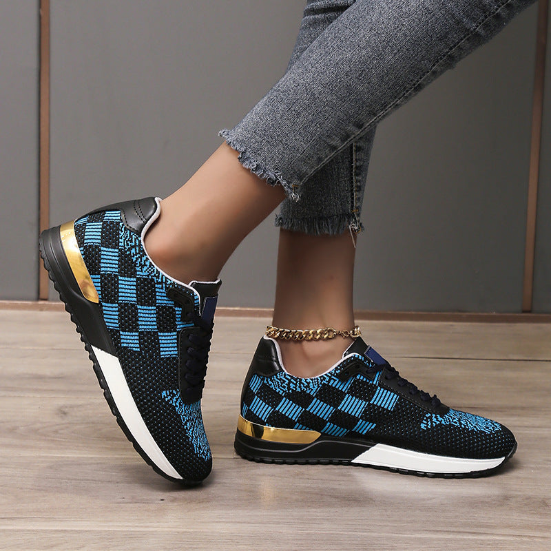 Dam Sneakers Trendigt Design Textil Komfortable Fritidsskor 3