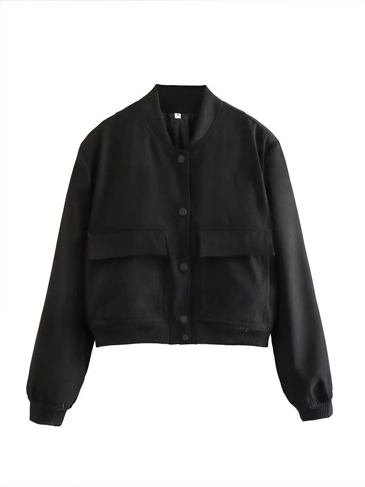 Variant image for Damjacka Bomberjacka med Fickor i Polyester-17