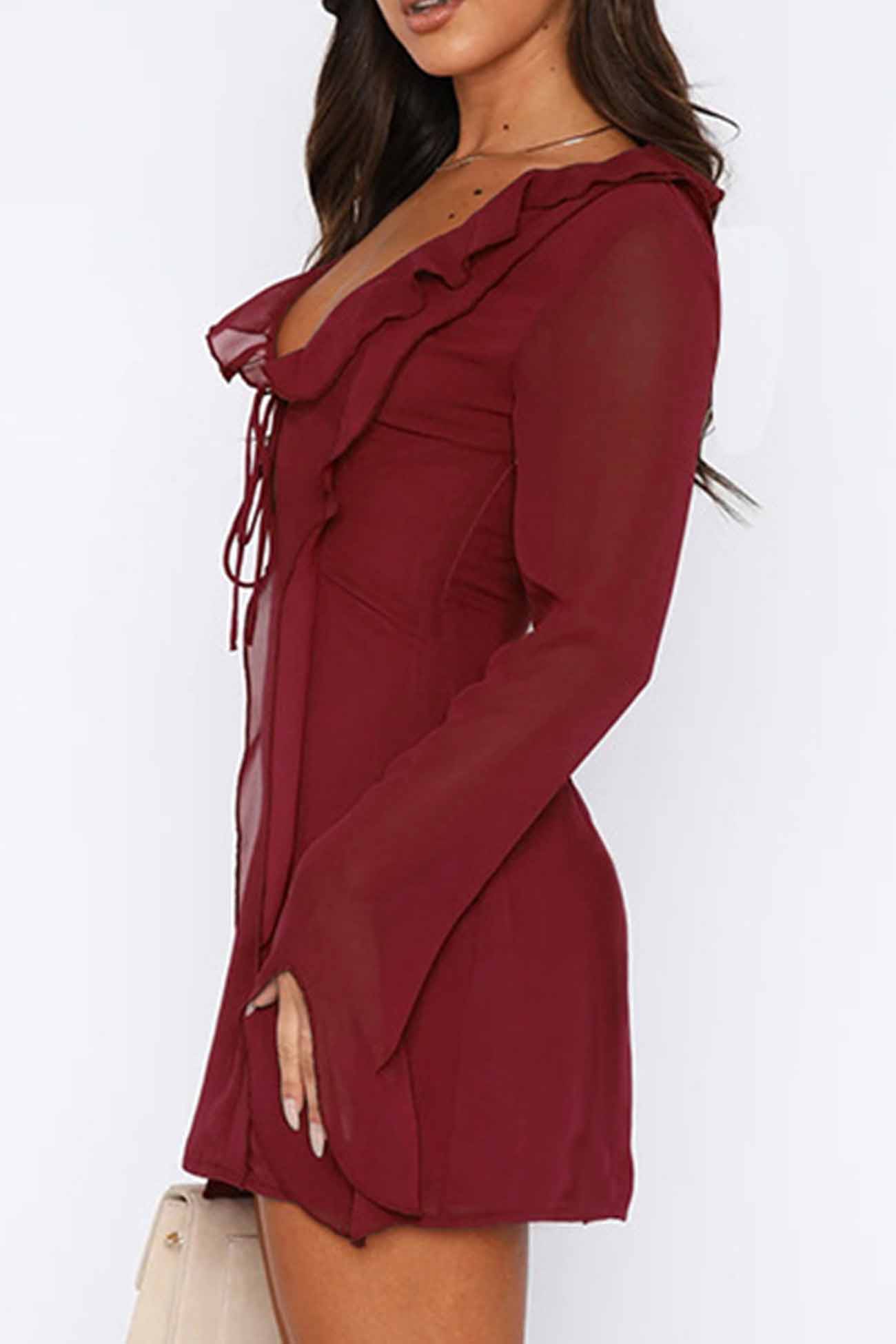 Damklänning Långärmad Sommarstil Lätt 100% Bomull 15