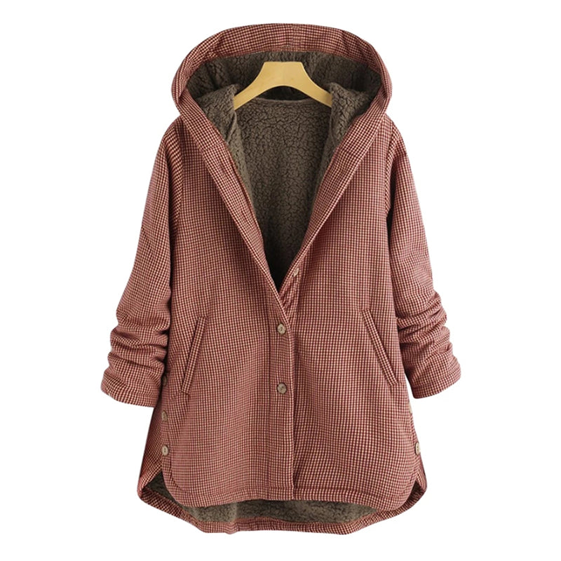 Dam Kappa Vardaglig Stil Polyester Lätt Avslappnad Passform-2