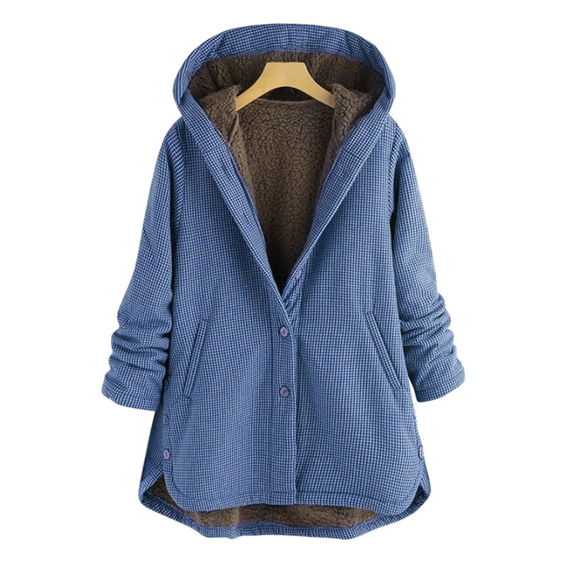 Dam Kappa Vardaglig Stil Polyester Lätt Avslappnad Passform-1