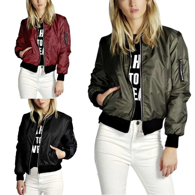 Dam Fickjacka Avslappnad Design Mjuk Tyg-6