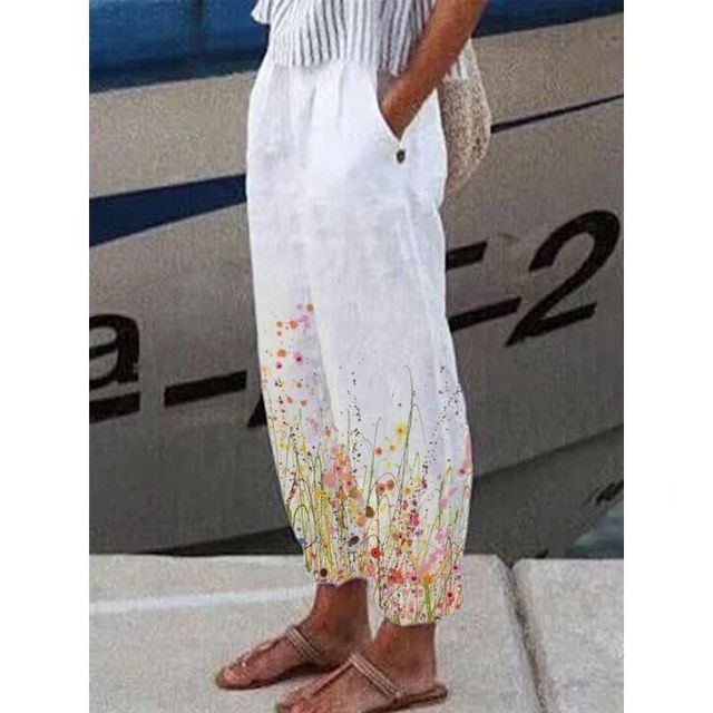 Variant image for Kvinnors Lätta Byxor Elegant Design 100% Bomull-67