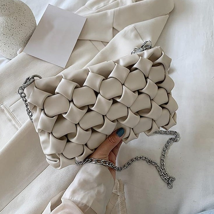 Dam Axelväska Geometrisk Design PU Polyester-3