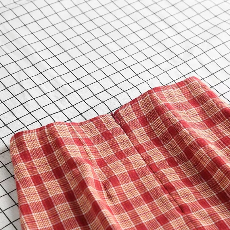 Kvinnors Mini Kjol Karo Polyester Pennsilhuett-5