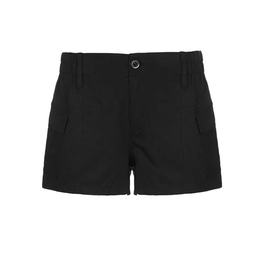 Kvinnors Lastshorts Låg Midja Vintage 100% Bomull 1