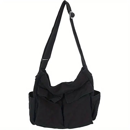 Dam Handväska Vintage Robust Duk med Vikningsdesign-1
