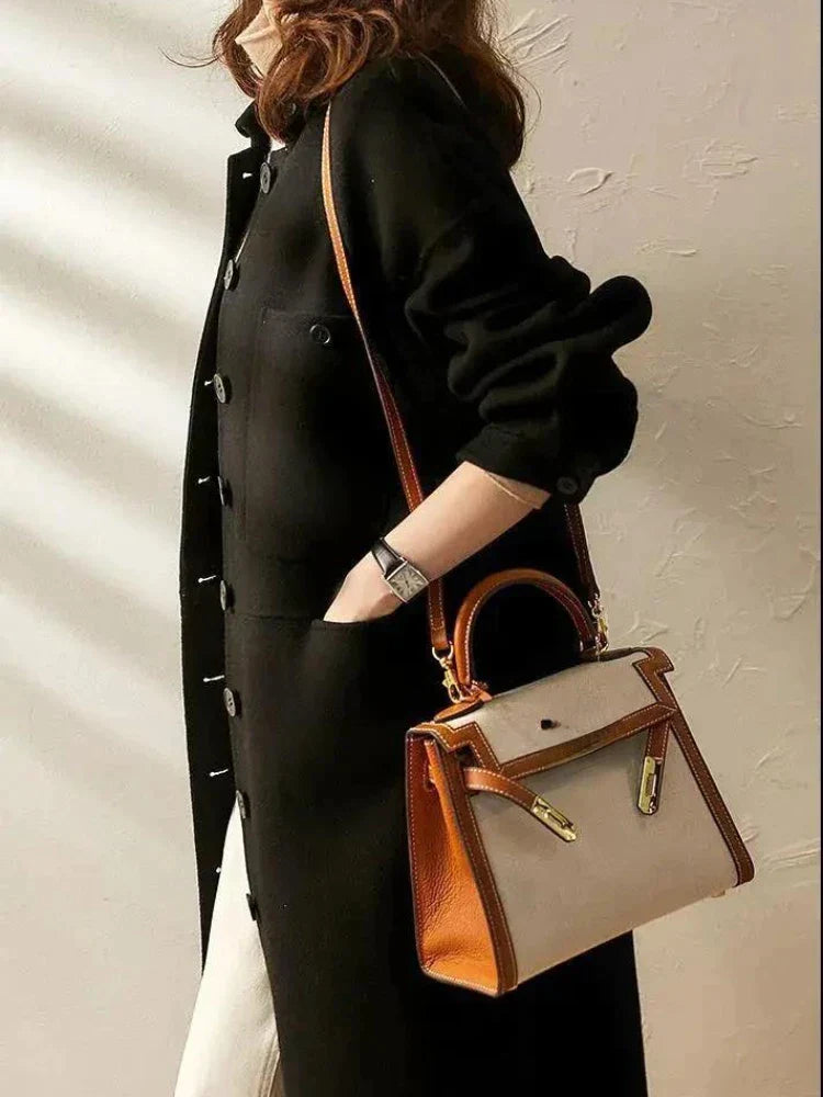 Klassisk Dam Kappa Höstjacka i Högkvalitativt Tyg – Perfekt för Kalla Dagar, Mångsidig Design 1