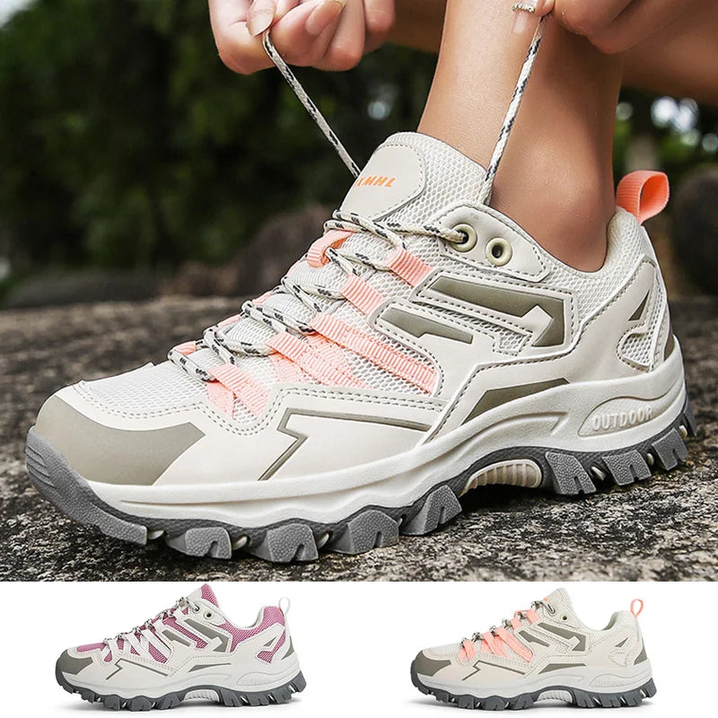 Kvinnors Sneakers Andningsbara Minimalistisk Gummi-2