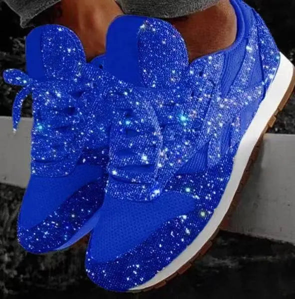 Dam Sneakers Glittrande Paljetter Mesh och EVA-2