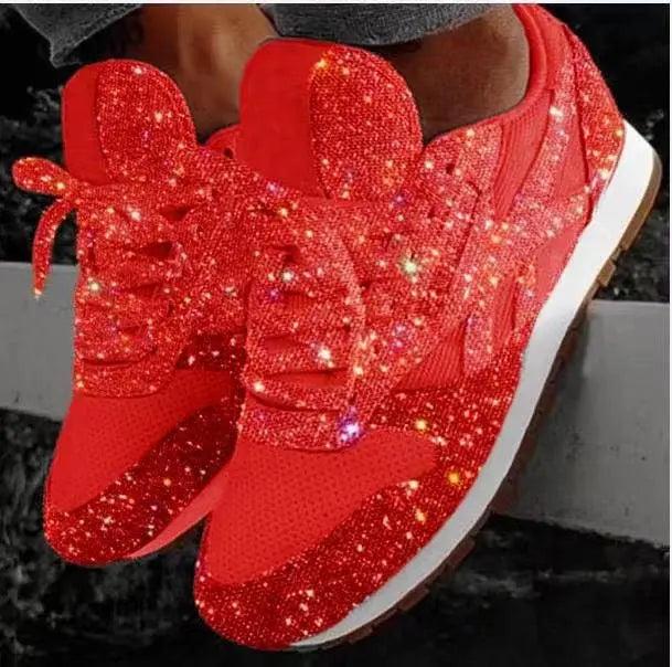 Variant image for Dam Sneakers Glittrande Paljetter Mesh och EVA-28