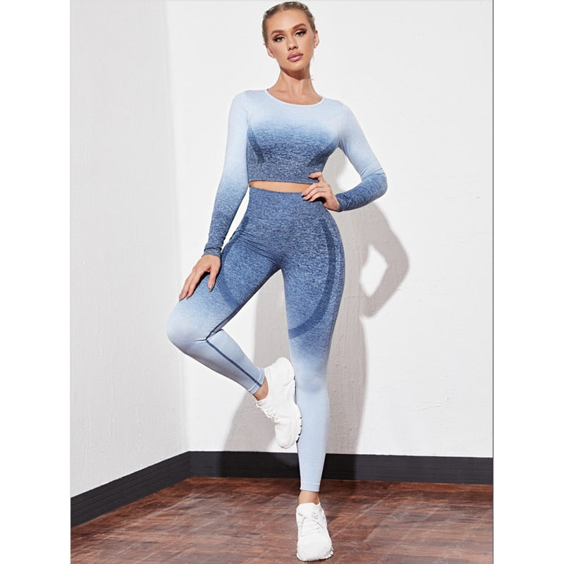 Dam Tröja Activewear Nylon Långa Ärmar Snabbtorkande-5
