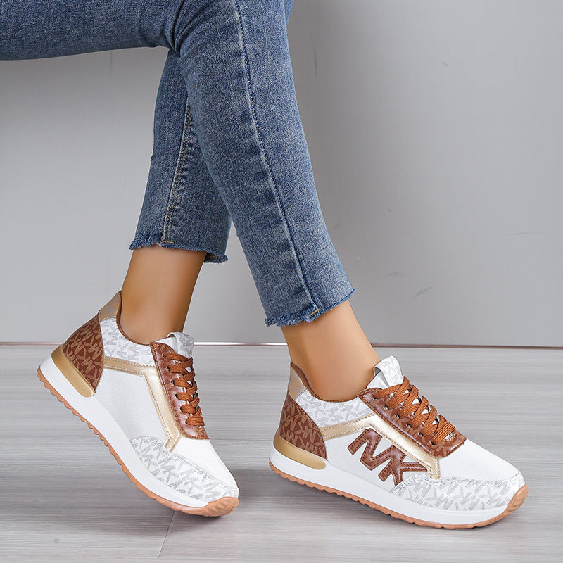 Kvinnors Sneakers Sportig Design Mocka Syntetiska Detaljer-6