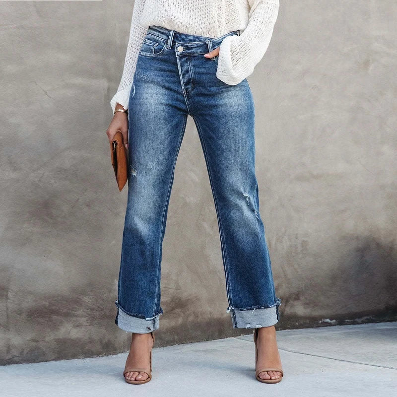 Damjeans Hög Midja Trendig Design i Hög Kvalitet 2