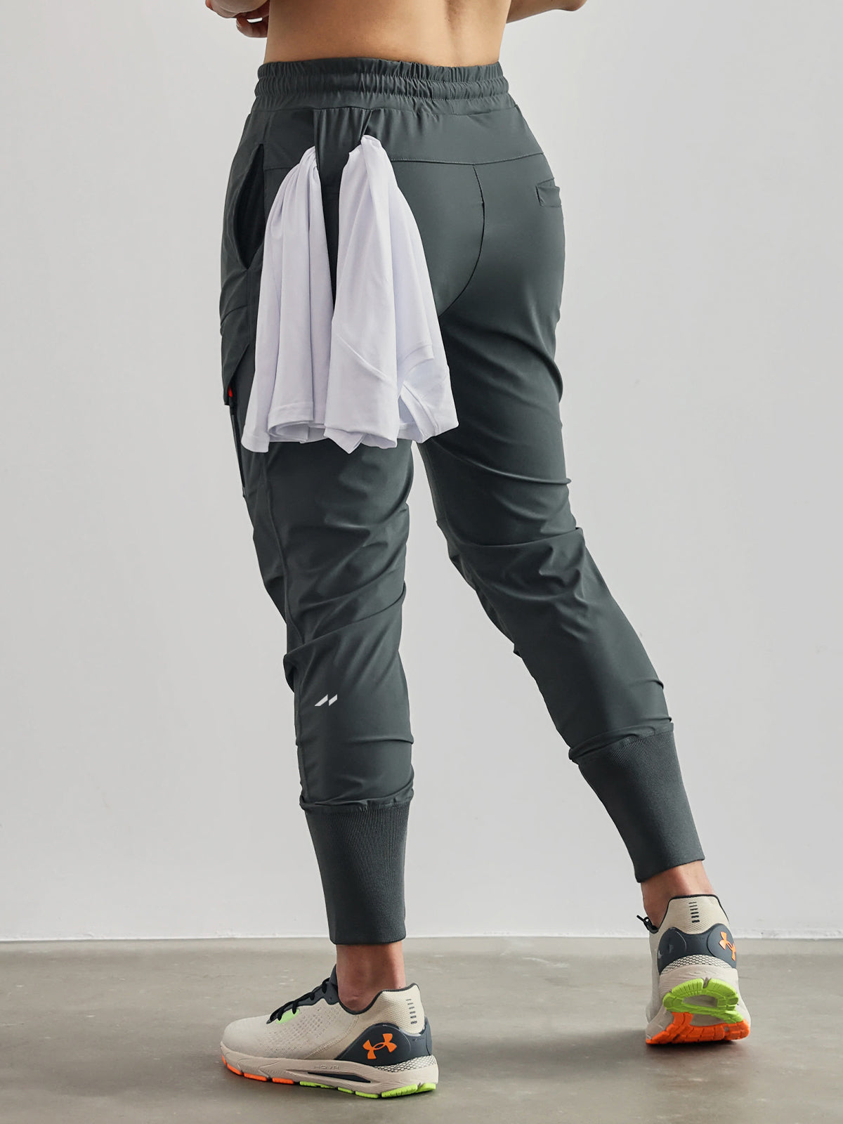 Dam Lastbyxor Urban Stil Mjuk Elastisk Blend 10
