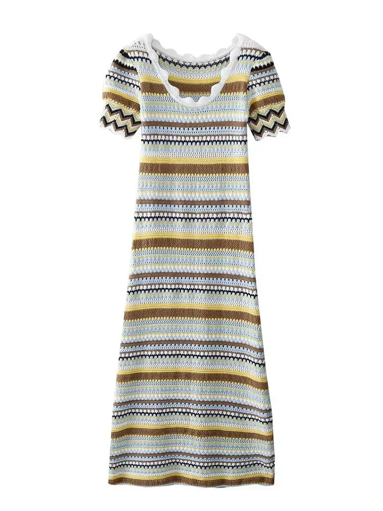 Kvinnors Sommarklänning Luftig Design Kvalitetsmaterial för Fest och Midsommar 6