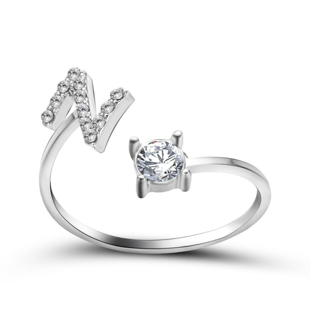 Variant image for Anpassningsbar Ring med Bokstäver i Metall för Män och Kvinnor-52