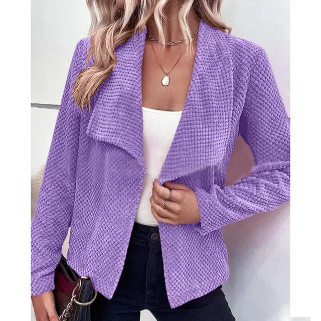 Kvinnors Blazer Skräddarsydd Polyester Viskos Elegant 10