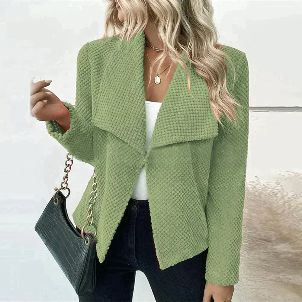 Kvinnors Blazer Skräddarsydd Polyester Viskos Elegant-2