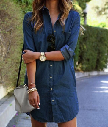 Variant image for Dam Fritidsskjorta Klassisk Krage Lätt Bomull-9