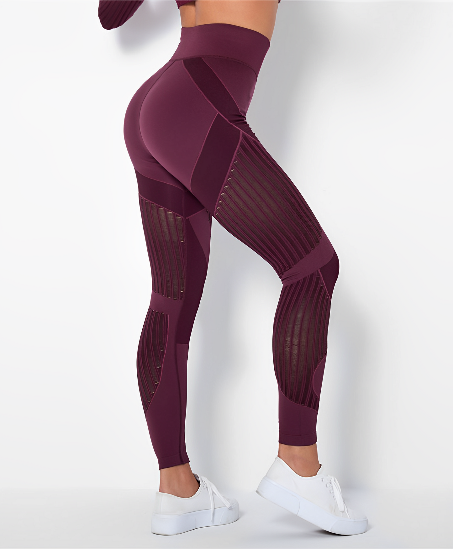 Dam Leggings Knäavlång Sömlös Kompression Nylon Spandex 4