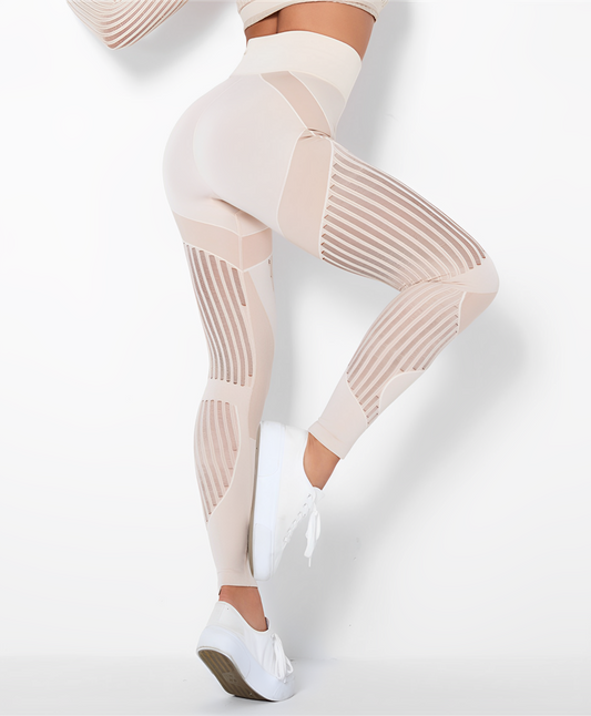 Dam Leggings KnÀavlÄng Sömlös Kompression Nylon Spandex 1