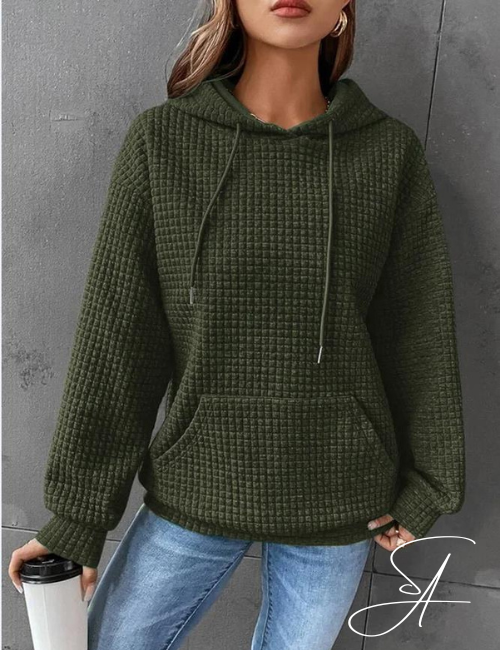 Variant image for Dam Hoodie Avslappnad Design Bomull-30