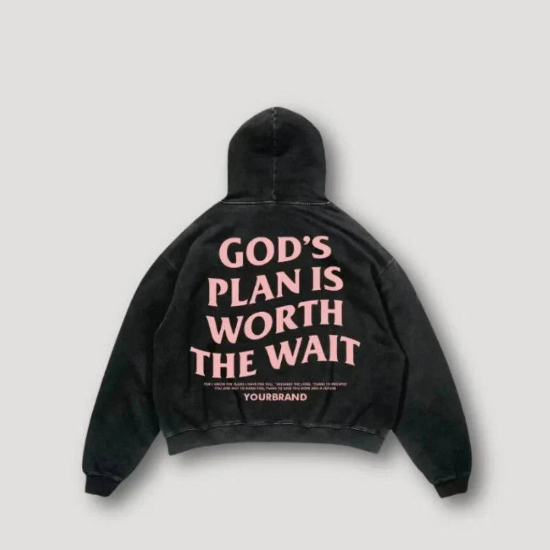 Unisex Hoodie Grafisk Design 100% Bomull Streetwear-5
