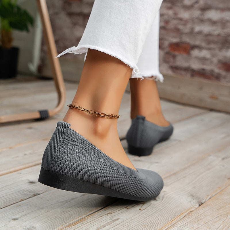 Dam Tofflor Ortopediska Bekväma Syntetmaterial Slip-On-3