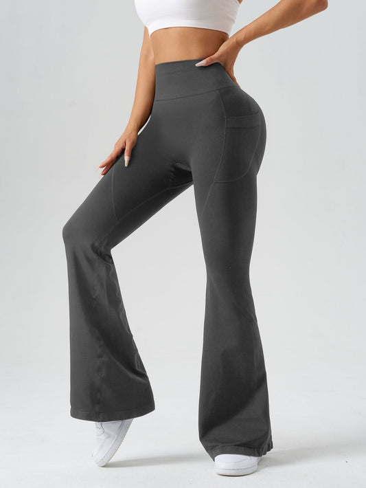 Högmidjade Blommiga Byxor för Kvinnor i Polyester och Elastan â BekvĂ€m och Figursydd Passform, Flera Storlekar 1