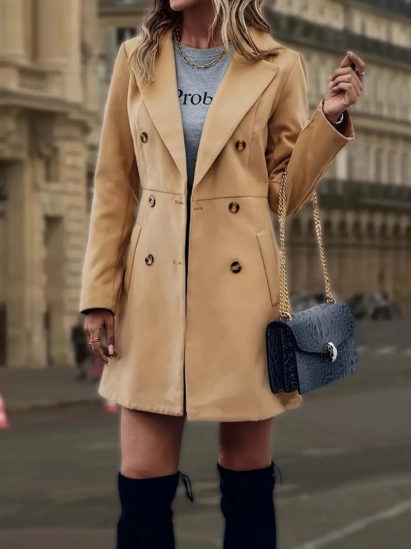 Lång Vinterrock Dam i Polyester med Elegant Design och Bekväm Passform – Perfekt för Kalla Dagar 2