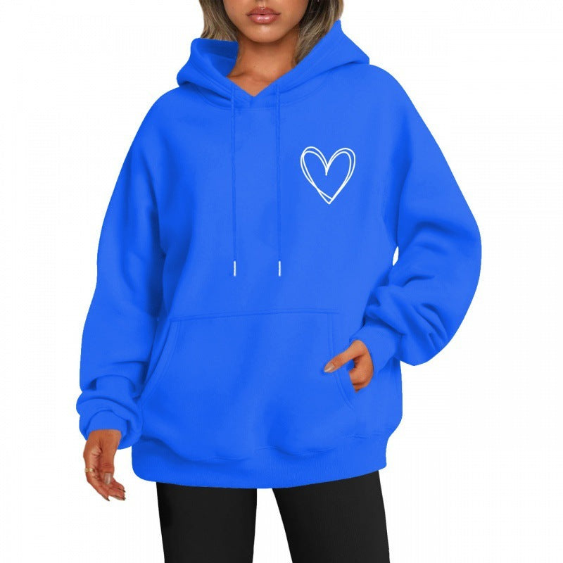 Variant image for Lång Hoodie Dam Avslappnad Design 100% Bomull-81