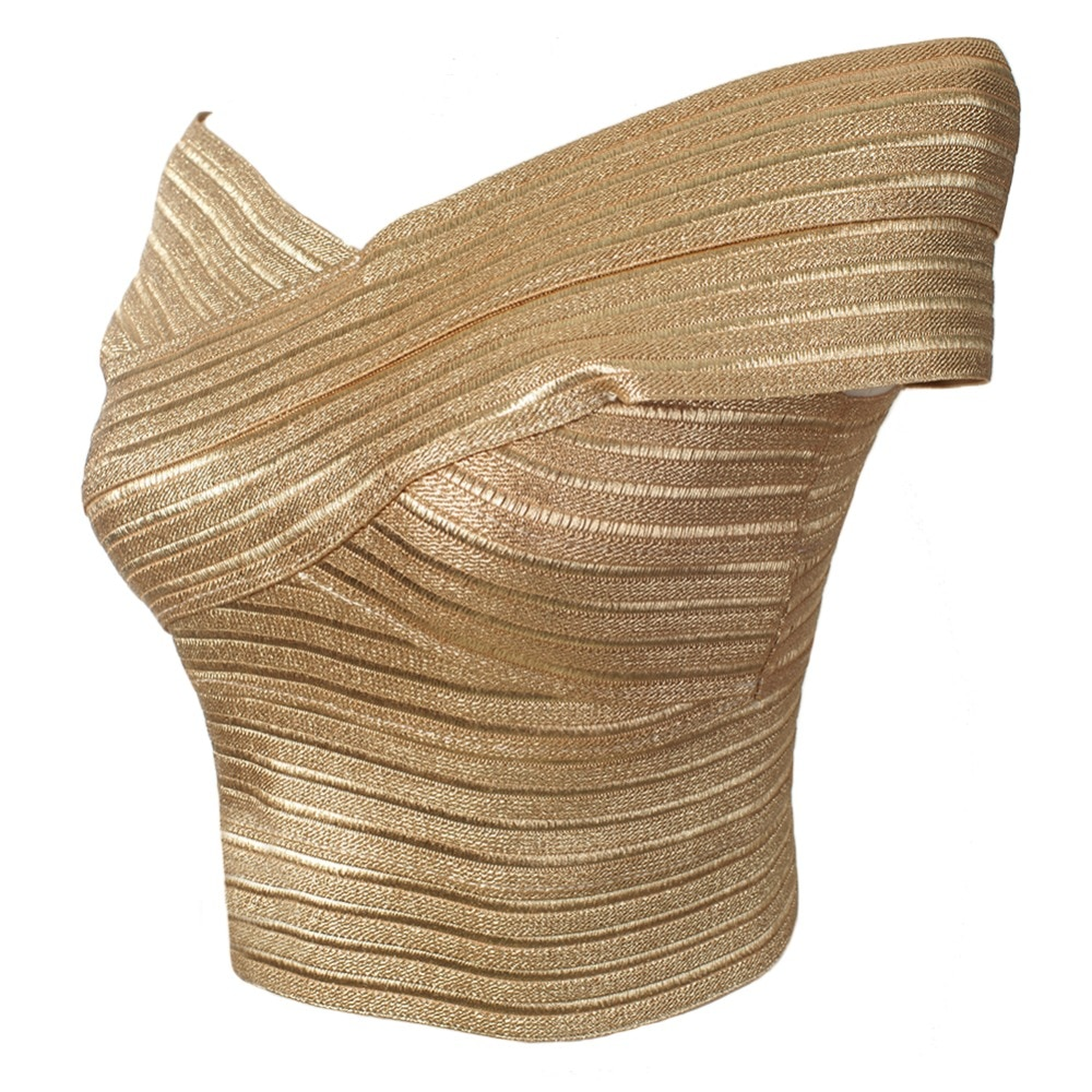 Dam Crop Top Kort Polyester Spandex-2