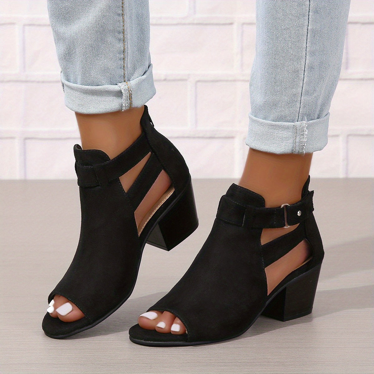 Dam Klackskor Ortopedisk Tyg Elegant Stil-3
