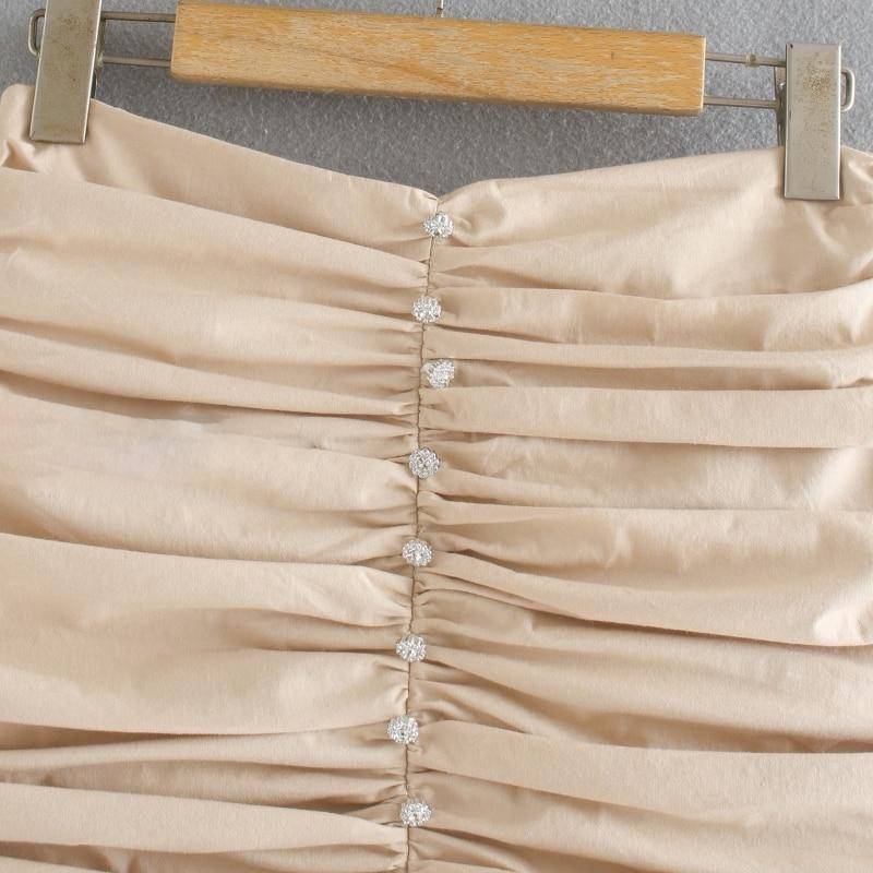 Kvinnors Minikjol med Rüschendetails i Polyester 3