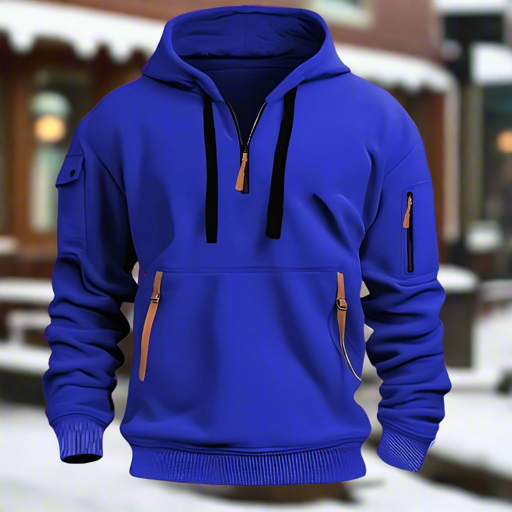 Hoodie Män Modern Design Bekväm 100% Bomull-2