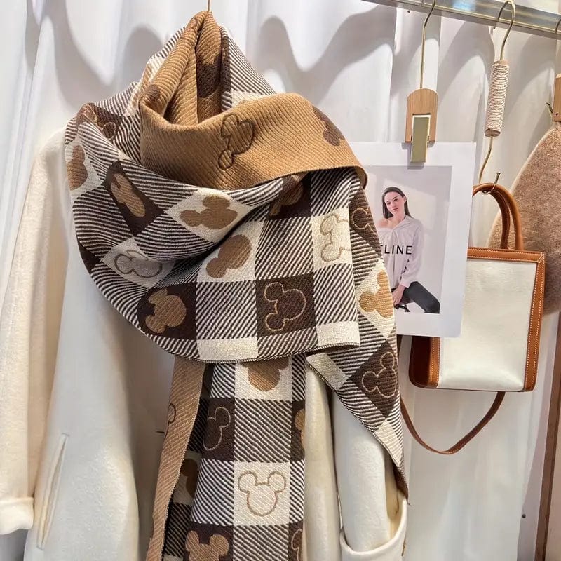 Dam Halsduk Fleece Elegant Mjuk och Varm-3