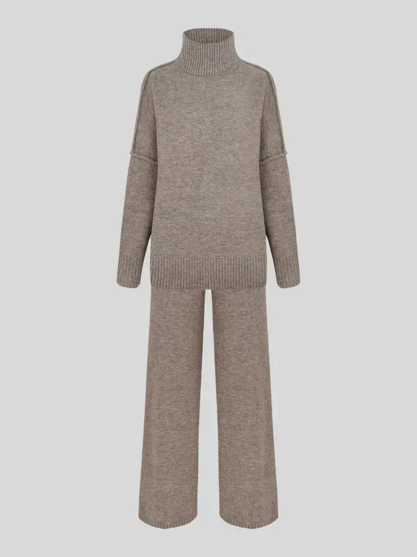 Dam Loungewear Set Turtleneck Mjuk Tyg-5