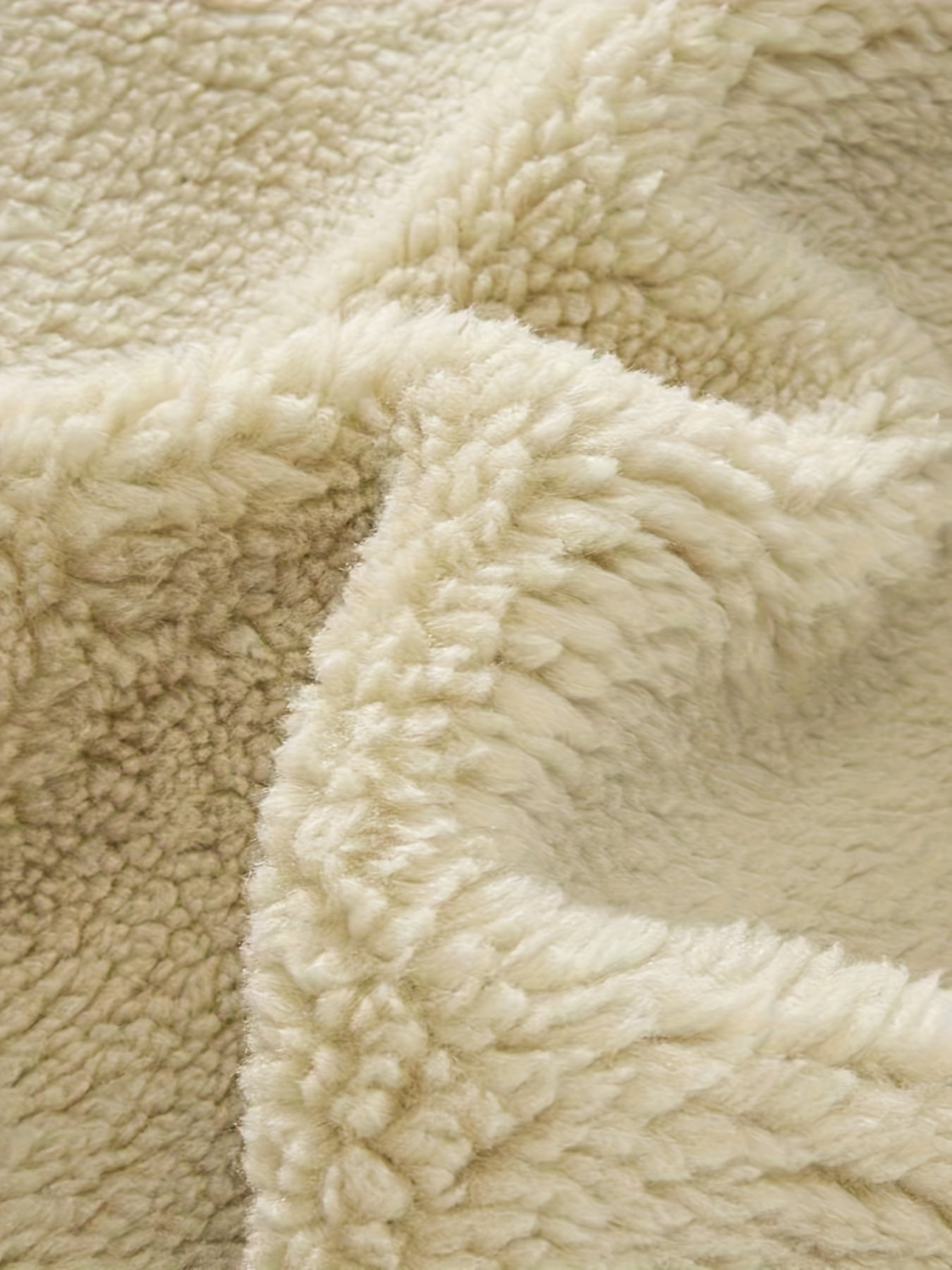 Dam Vinterjacka Teddy Högkrage Fleece för Kalla Dagar-5