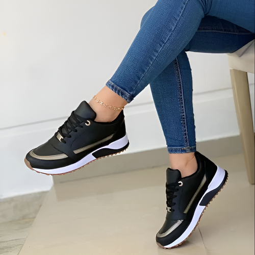 Kvinnors Sneakers Modern Textil med Metalliska Detaljer-1