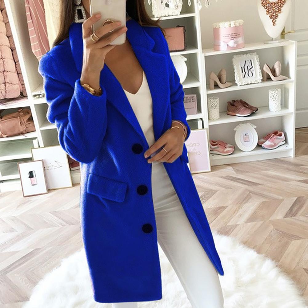 Variant image for Dam Kappa Lång Blazer Elegant Tjockt Tyg-17