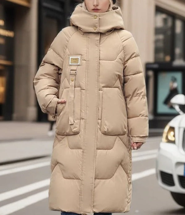 Vinterjacka Dam Elegant Design Högkvalitativ Lång För Kalla Dagar 6