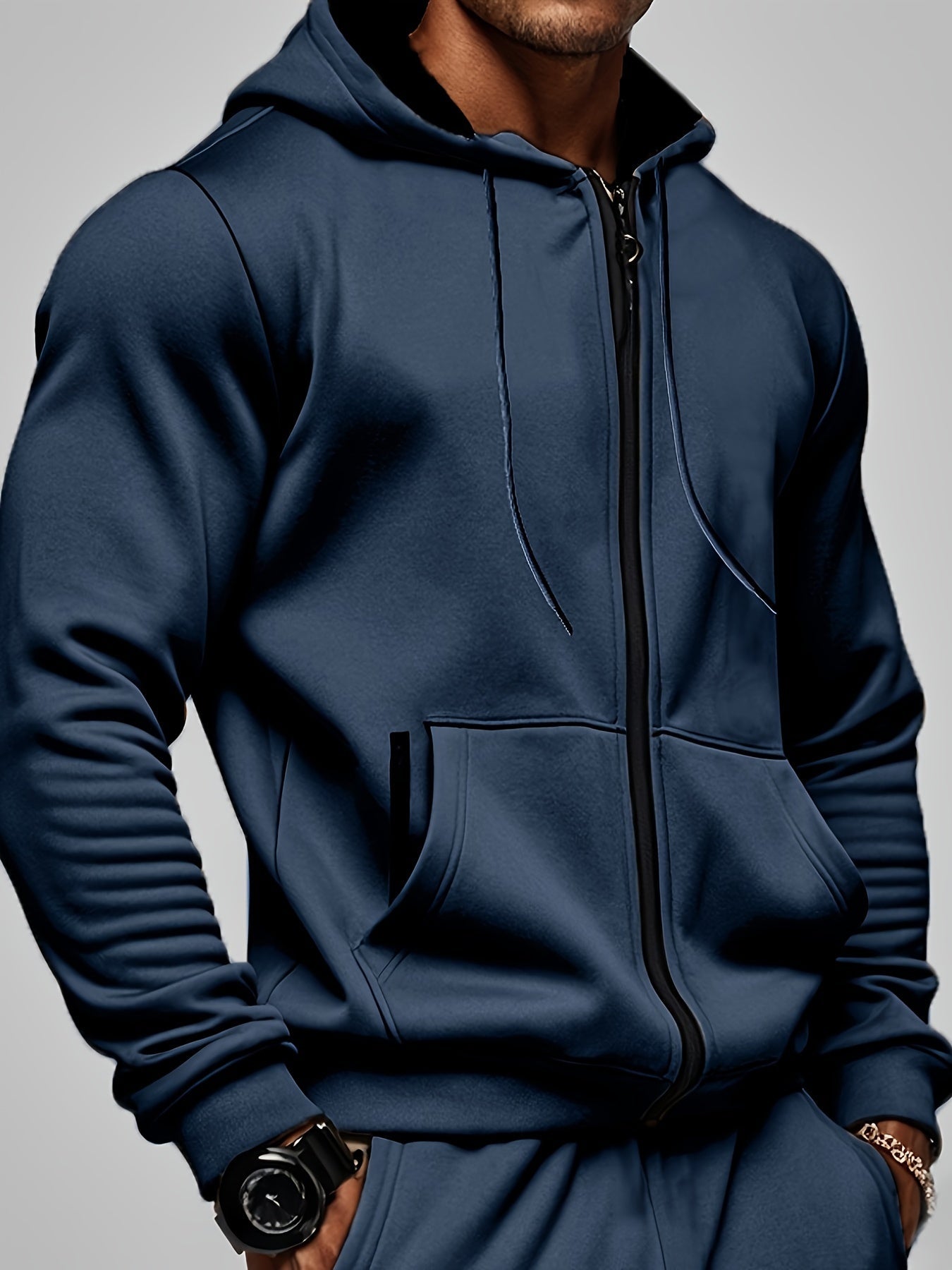Dam Hoodie Med Dragkedja Mjuk Andningsbar Tyg-2