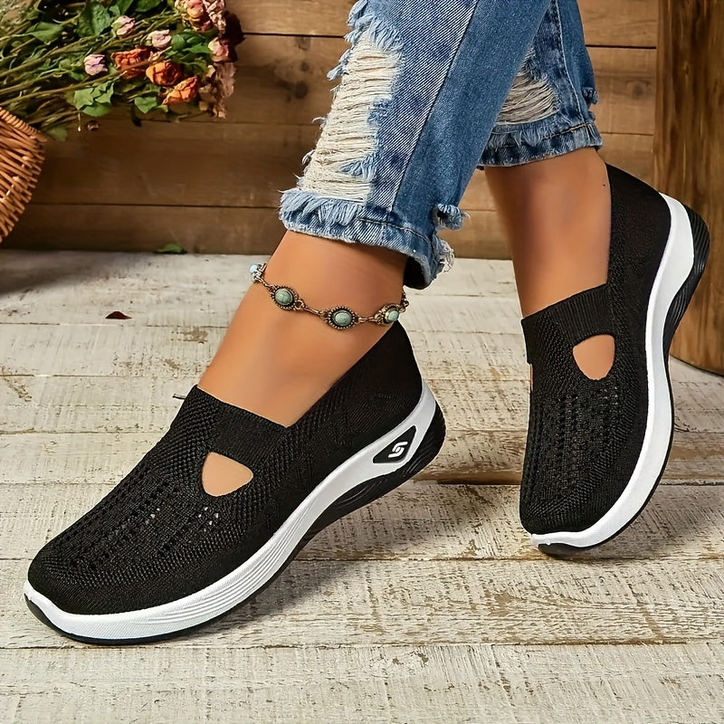 Kvinnors Sneakers Lätta Textil Andningsbara Skor-3