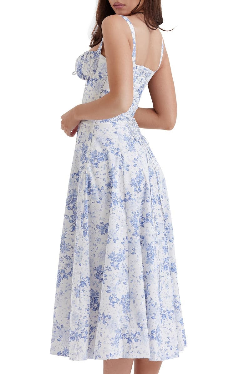 Dam Midiklänning Blommig Design 100% Polyester för Bröllop och Fest-6