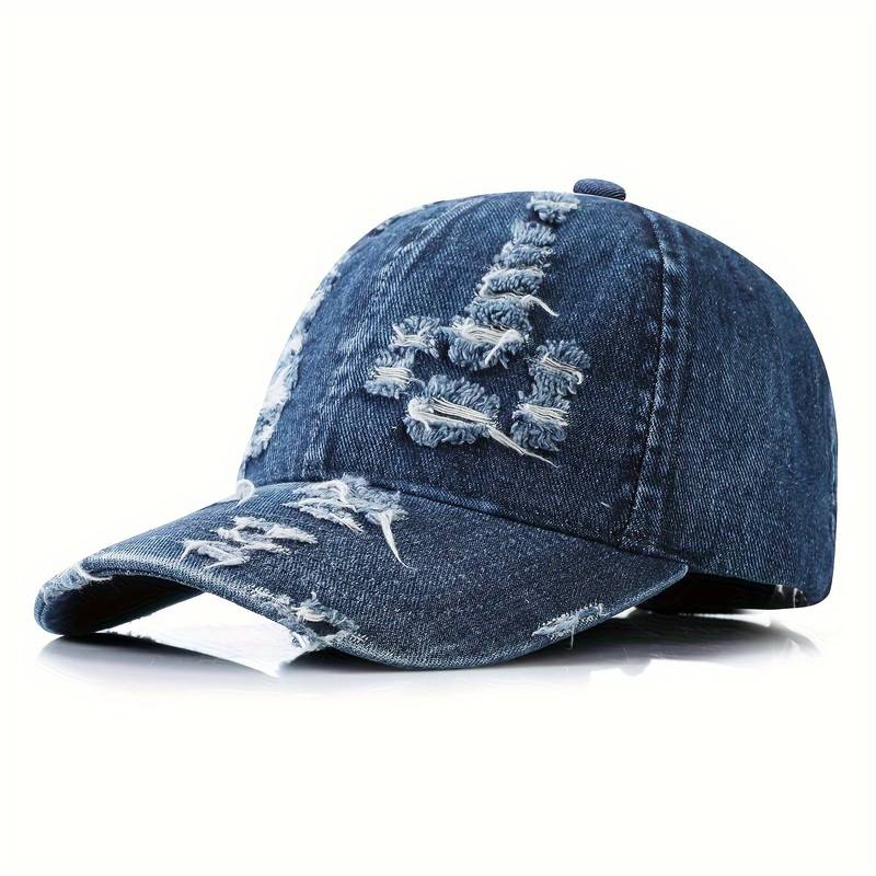 Variant image for Damhatt Justerbar Sliten Denim-3