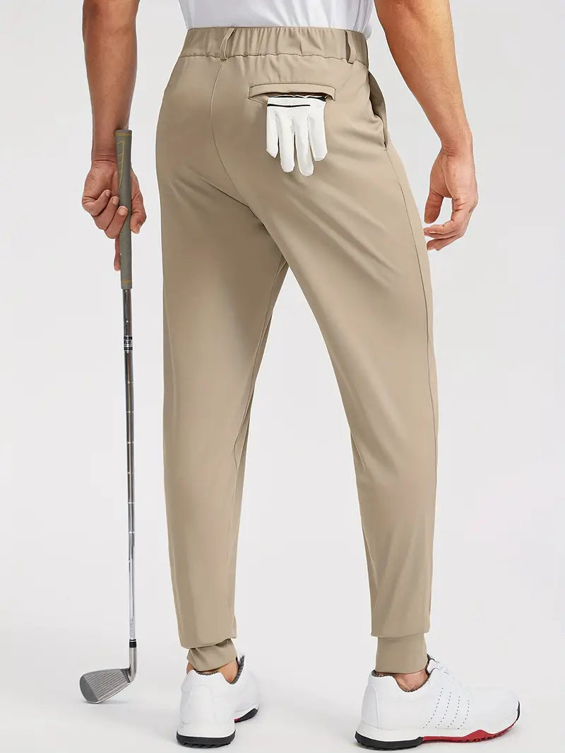 Herr Golfbyxor Slim-Fit Fyrsidig Stretch Polyester-3