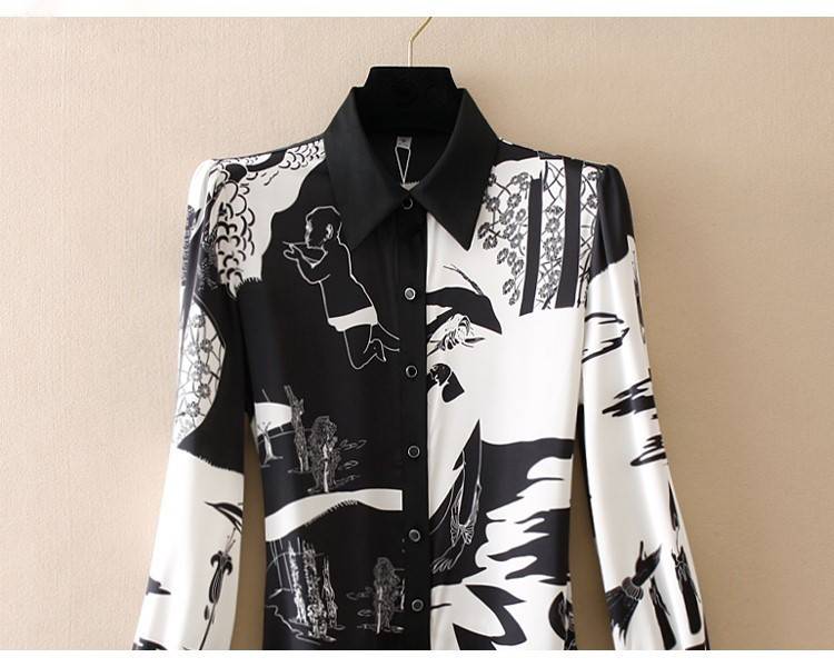 Dam Bodysuit Långärmad Abstrakt Polyester-3